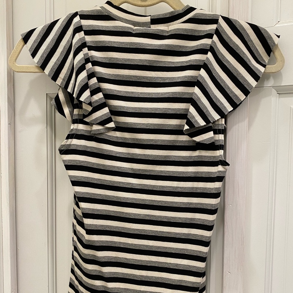Gab & Kate Striped Ruffle Top - Picture 4 of 4